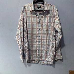 Reel size  XL mens‎ plaid button down shirt - K21